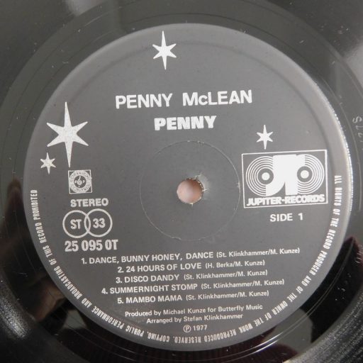 Penny McLean - Penny LP (NM/NM) 1977, ázsiai (Hong-kong, Sinagpore, Malaysia)