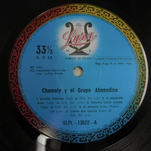 El Grupo Almandina - Music of the Andes LP (VG+/VG+) Bolivia