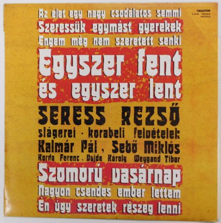 Seress Rezső slágerei - korabeli felvételek LP (EX/G+)