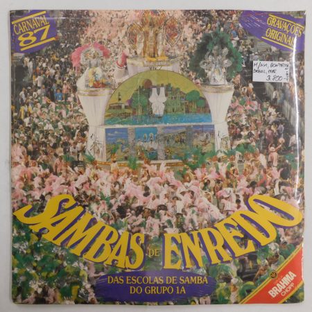 V/A - Sambas De Enredo Das Escolas De Samba Do Grupo 1A - Carnaval 87 LP M/NM (új, bontatlan) 1986 Brasil