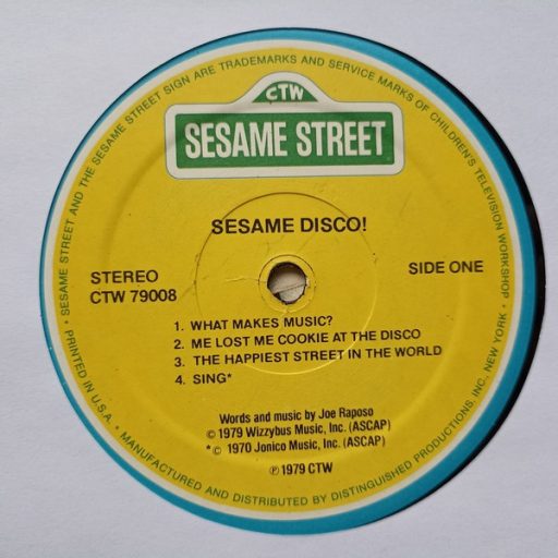 Sesame Street - Sesame Disco! LP (VG,VG+/VG) USA, 1979, gatefold