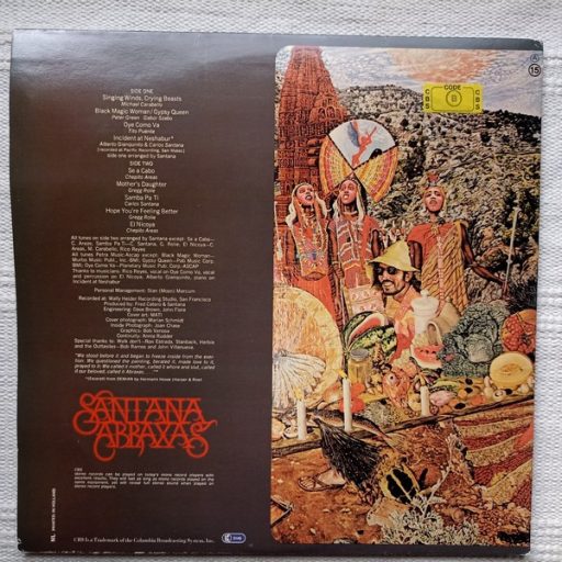 Santana - Abraxas LP (VG,VG+/VG) holland, 1986, gatefold