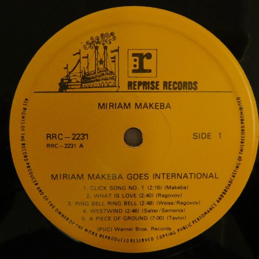 Miriam Makeba - Goes International LP (EX/NM) Dél-Afrika