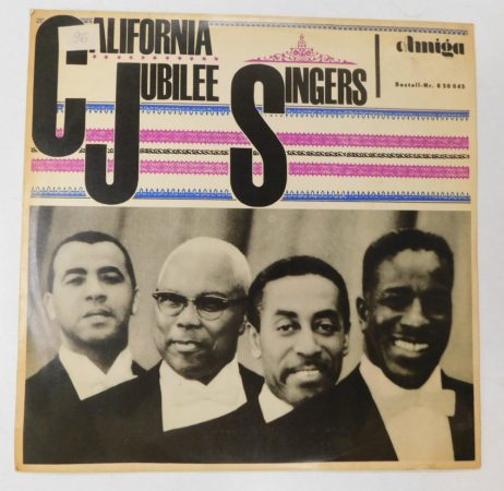 California Jubilee Singers LP (VG+/VG) GER.