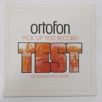   Ortofon Pick Up Test Record - Test Of Signals And Music LP + inzert (NM/VG+) Dán