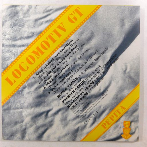 Locomotiv GT - Annyi mindent nem szerettem 2x7" VG,VG+/VG+ LGT 1979