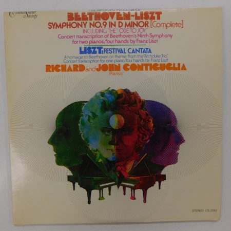 Beethoven, Liszt - Richard & John Contiguglia - Symphony No.9 / Festival Cantata 2xLP (VG+/VG+) 1973 USA