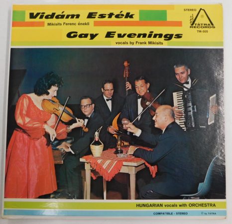 Mikisits Ferenc - Vidám Esték, Gay Evenings LP (VG+/VG+) USA