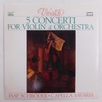  Vivaldi - Schröder, Capella Savaria - 5 Concerti For Violin & Orchestra LP + inzert (NM/VG+) 1985 HUN