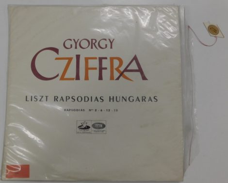 Cziffra György - Liszt Rapsodias Hungaras LP (VG+/VG+) Chile, 1964