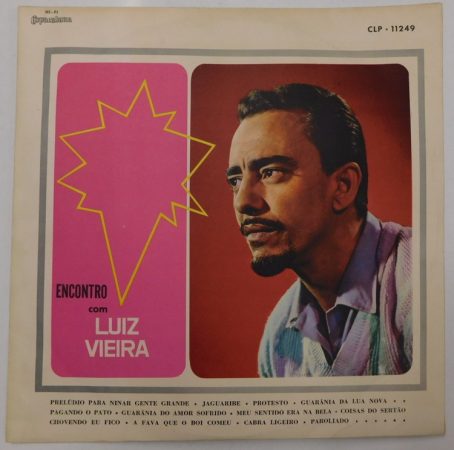 Luiz Vieira - Encontro com Luiz Vieira LP (VG/VG+) 1962. brazil kiadás