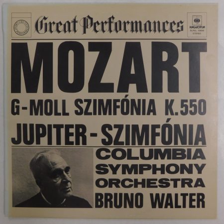 Mozart, Columbia Symphony Orchestra, Walter - G-moll K.550 / Jupiter LP (NM/VG+) HUN
