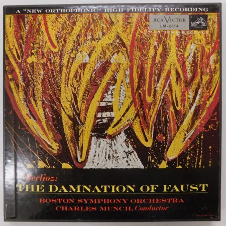 Berlioz - Munch, Boston Symphony Orchestra - The Damnation Of Faust 3xLP+booklet (EX/VG+) USA