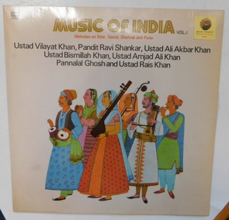 Music of India Vol. 1 - Vilayat Khan - Shankar - Akbar Khan LP (NM/EX) IND