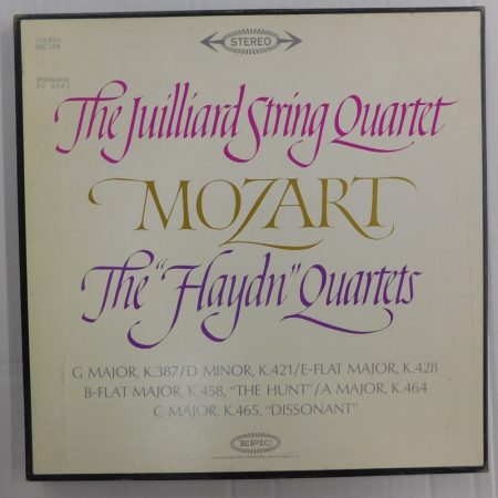The Juilliard String Quartet, Mozart - The "Haydn" Quartets 3xLP box + booklet (EX/VG) 1962, USA.
