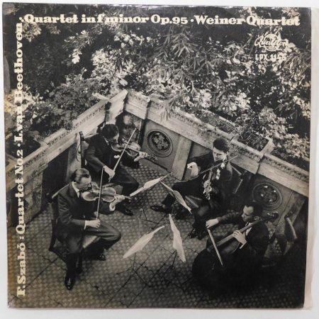 F. Szabó, Beethoven, Weiner Quartet - Quartet No.2 / Quartet In F Minor Op.95 LP (EX/VG+) HUN
