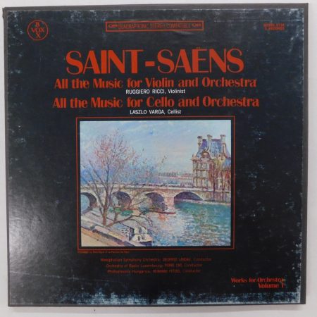 Saint-Saens - Ricci, Varga - All The Music For Violin And Cello Orchestra 3xLP+inzert BOX (NM/VG) USA