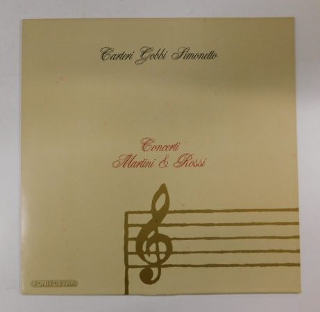 Carteri,Gobbi,Simonetto - Concerti Martini & Rossi LP(NM/NM)ITA. 