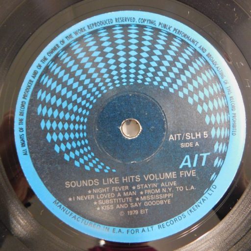 U/A - Sounds Like Hits - Volume Five LP (NM/EX) Kenya