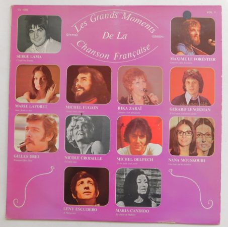 Les Grands Moments de la Chanson Francaise LP (EX/VG) FRA