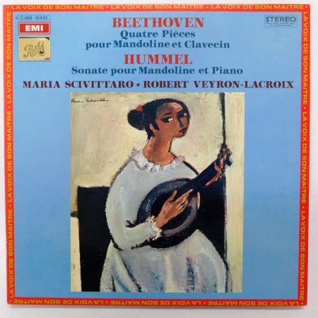 Beethoven / Hummel - Quatre Pièces Pour Mandoline LP (NM/EX) 1972 FRA