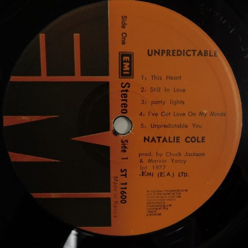 Natalie Cole - Unpredictable LP (EX/VG+) Kenya