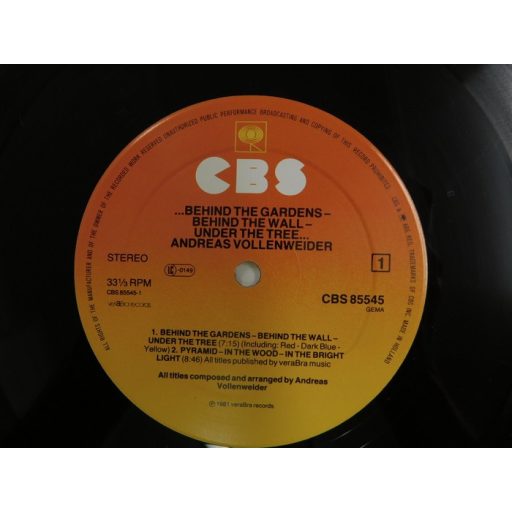 Andreas Vollenweider - ...Behind the Gardens... LP (VG+/VG+) holland