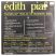 Edith Piaf - Olympia 1961 - Non, Je Ne Regrette Rien - Vol.4 LP (VG+/VG+) FRA