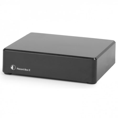 Lemezjátszó előerősítő Pro-Ject Record Box E, USB kimenettel, fekete