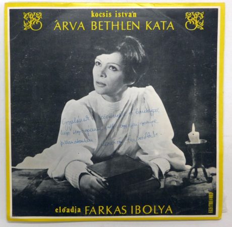 Kocsis István - előadja Farkas Ibolya - Árva Bethlen Kata LP (EX/VG) ROM. ALÁÍRT