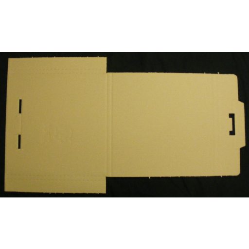 LP 12 inch bakelit lemez szállító karton 1–3 db lemezhez – 325×325×12 mm, naptárhoz és könyvekhez is
