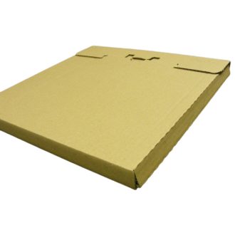   LP 12 inch bakelit lemez szállító karton 3-6 db lemezhez - 325x325x20mm (naptárhoz és könyvekhez is)