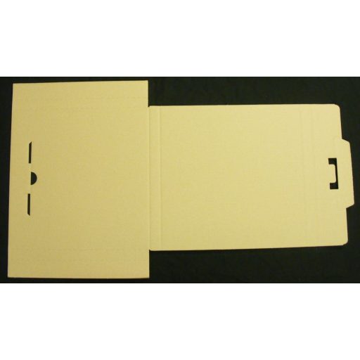 LP 12 inch bakelit lemez szállító karton 3-6 db lemezhez - 325x325x20mm (naptárhoz és könyvekhez is)