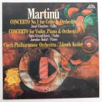   Martinu - Concerto No.1 For Cello & Orchestra LP (NM/NM) 1980, CZE.