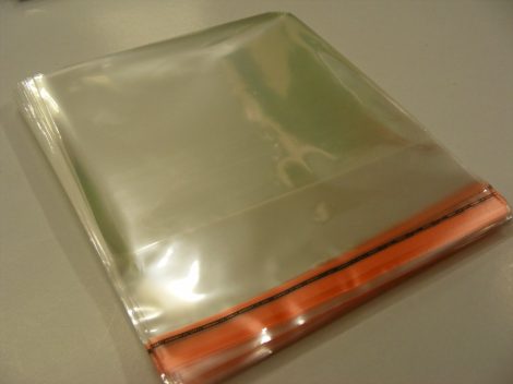 CD tok védőfólia zárható (dupla/tripla vagy vastagabb tokokhoz) 169 x 138mm + 64mm zárófül / 40 mikron