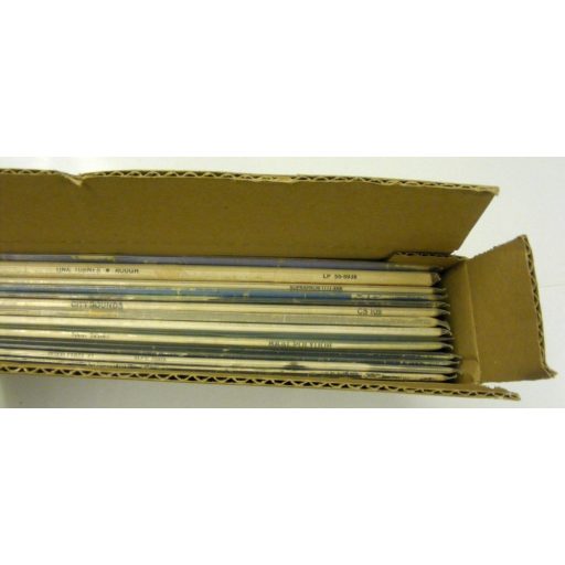 LP 12 inch bakelit lemez szállító karton 15 db lemezig - 325x325x55mm (könyvekhez és naptárakhoz is)