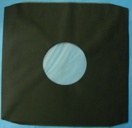 LP fekete tasak antisztatikus fóliával 80gr. - vágott sarkokkal