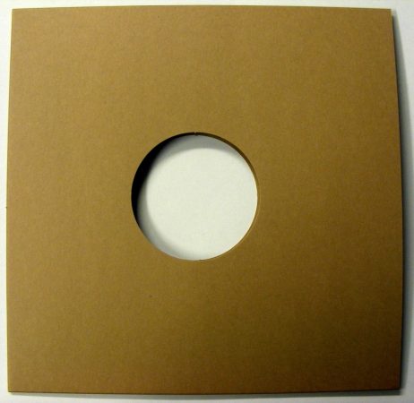 LP/12inch kartonborító lyukas barna / dohány - 315x315x2mm