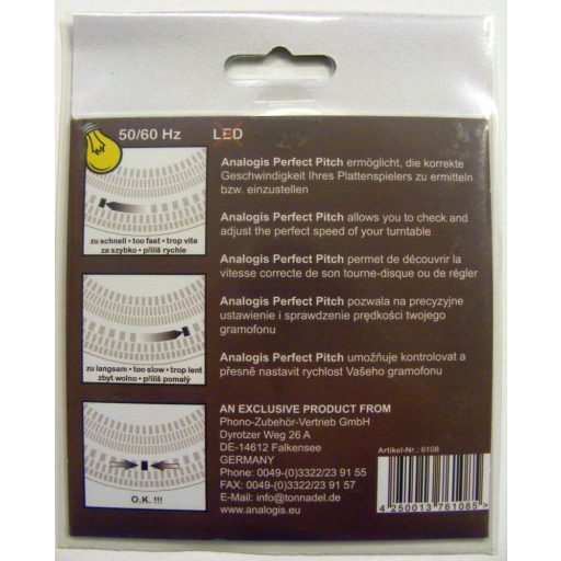  Lemezjátszó sebesség beállító korong - Analogis Perfect Pitch