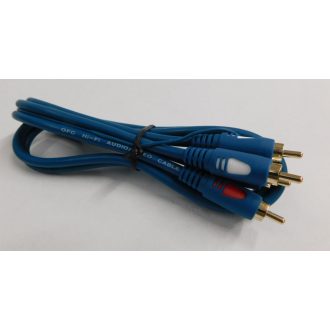   RCA - RCA kábel 1m - dupla árnyékolással, földelt vezetékkel.