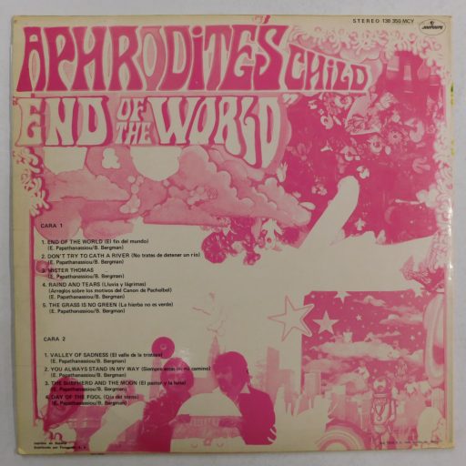 Aphrodite's Child - End Of The World LP (VG/VG+) 1968 spanyol