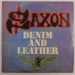 Saxon - Denim And Leather LP (VG+/VG) 1982, JUG