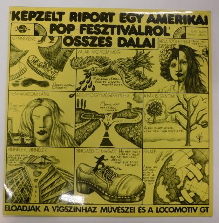 Képzelt riport egy amerikai pop fesztiválról összes dalai LP (EX/VG+, citromsárga címkés) LGT Presser 1973