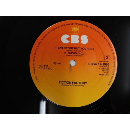 Fiction Factory - (Feels Like) Heaven 12" (EX/VG+, 45rpm) EUR, 1983
